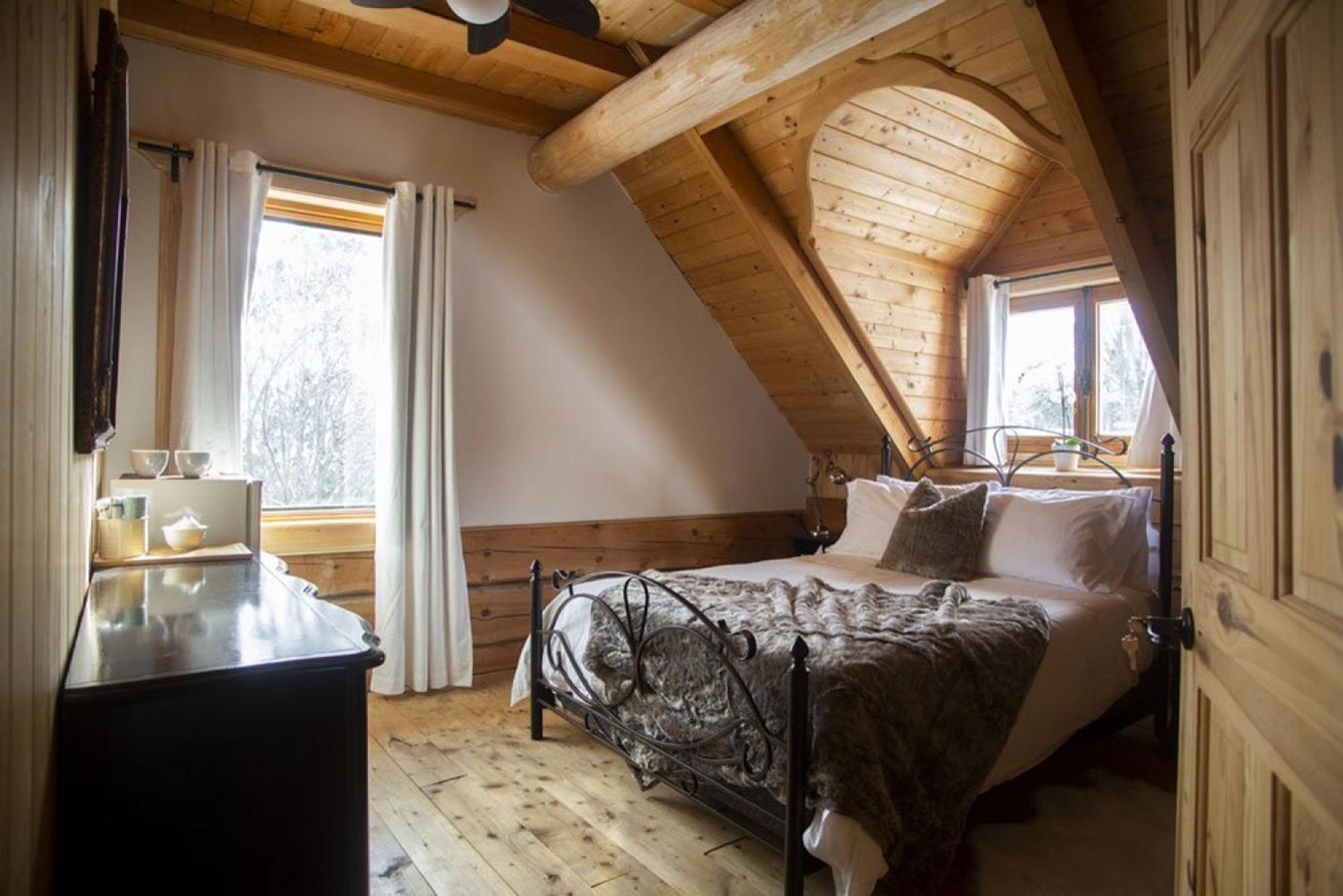 Sainte-Marie Hebergement "La Maison En Bois Rond" الغرفة الصورة